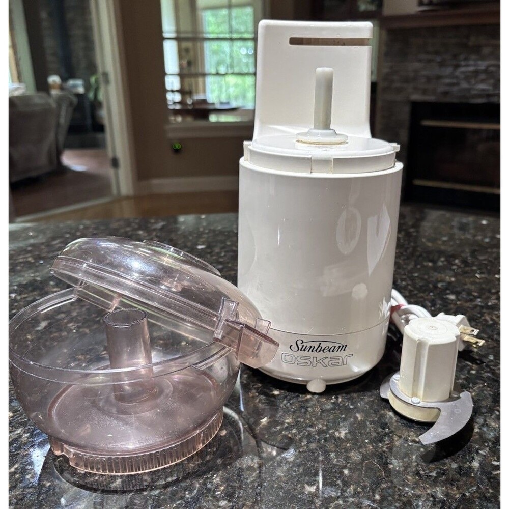 Vintage Sunbeam Oskar 14081 Food Processor Chopper Made in France Tested